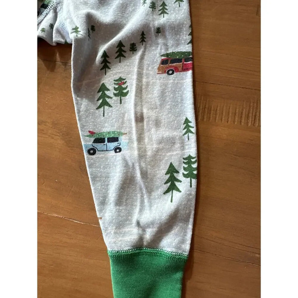 Hanna Andersson Christmas Tree Holiday Long John Pajamas Size 80 18-24 months - Picture 2 of 4